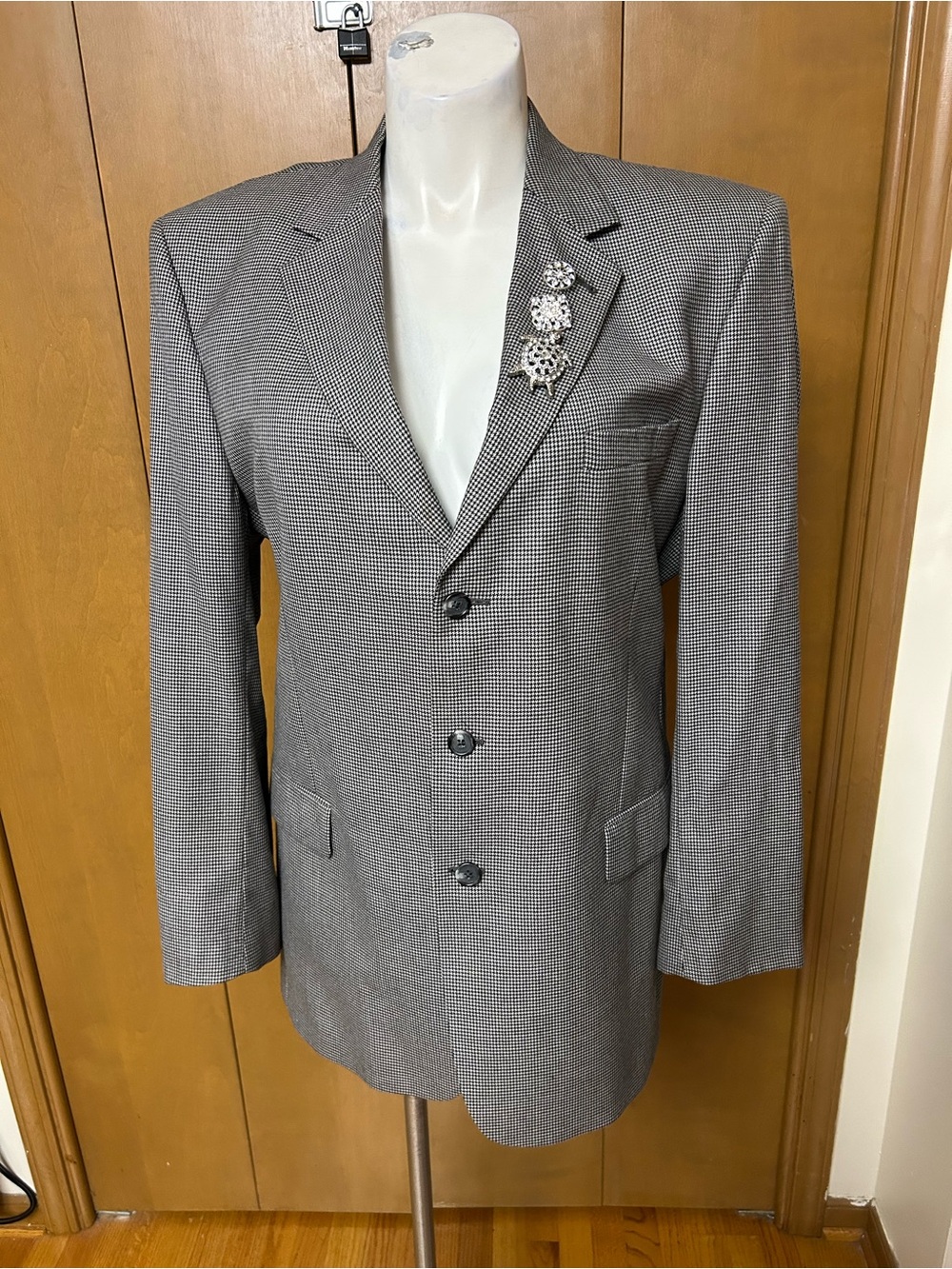 Jos. A. Bank Grey Micro-Check Sport Coat